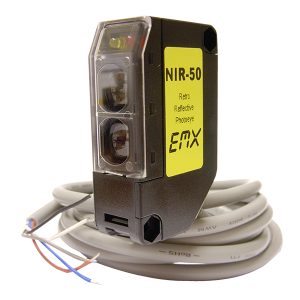 EMX NIR-50 Retro Reflective Photoeye With Reflector and Hood (Non-UL)