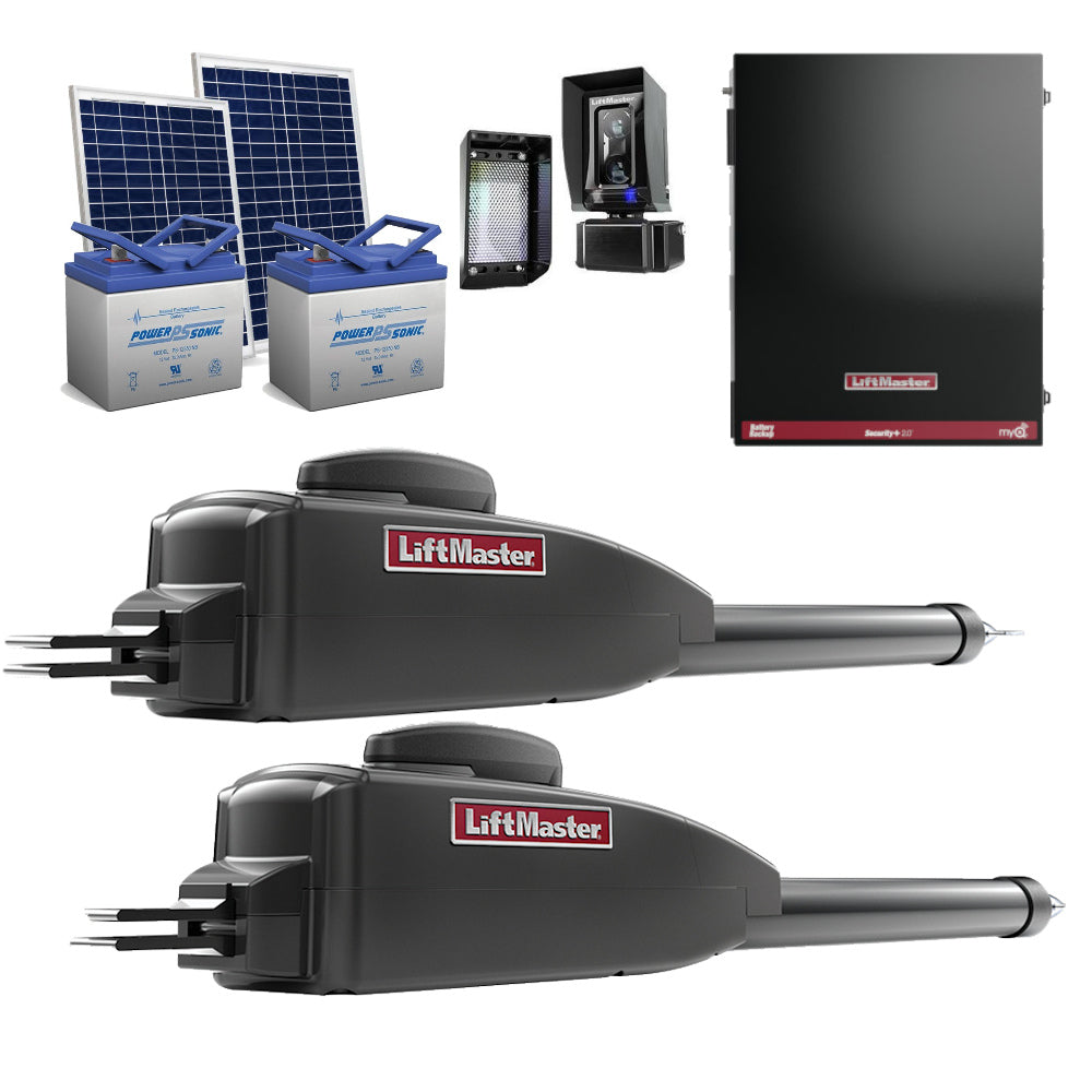 LiftMaster LA400XL20W Dual Solar Gate Operator Package | SGO