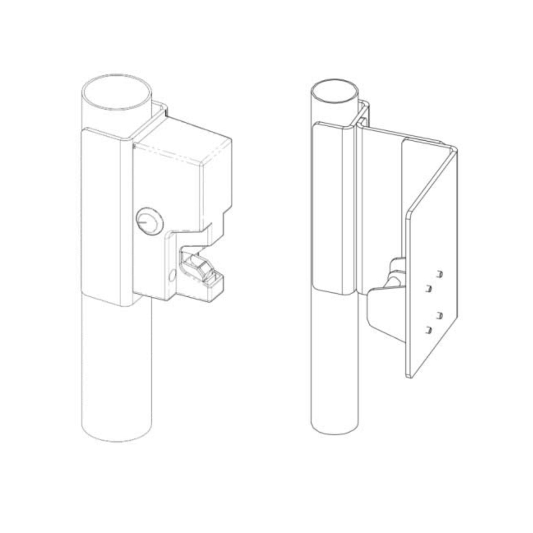 Soporte de bloqueo de puerta de montaje flexible Securitron FMK-SL (deslizador)